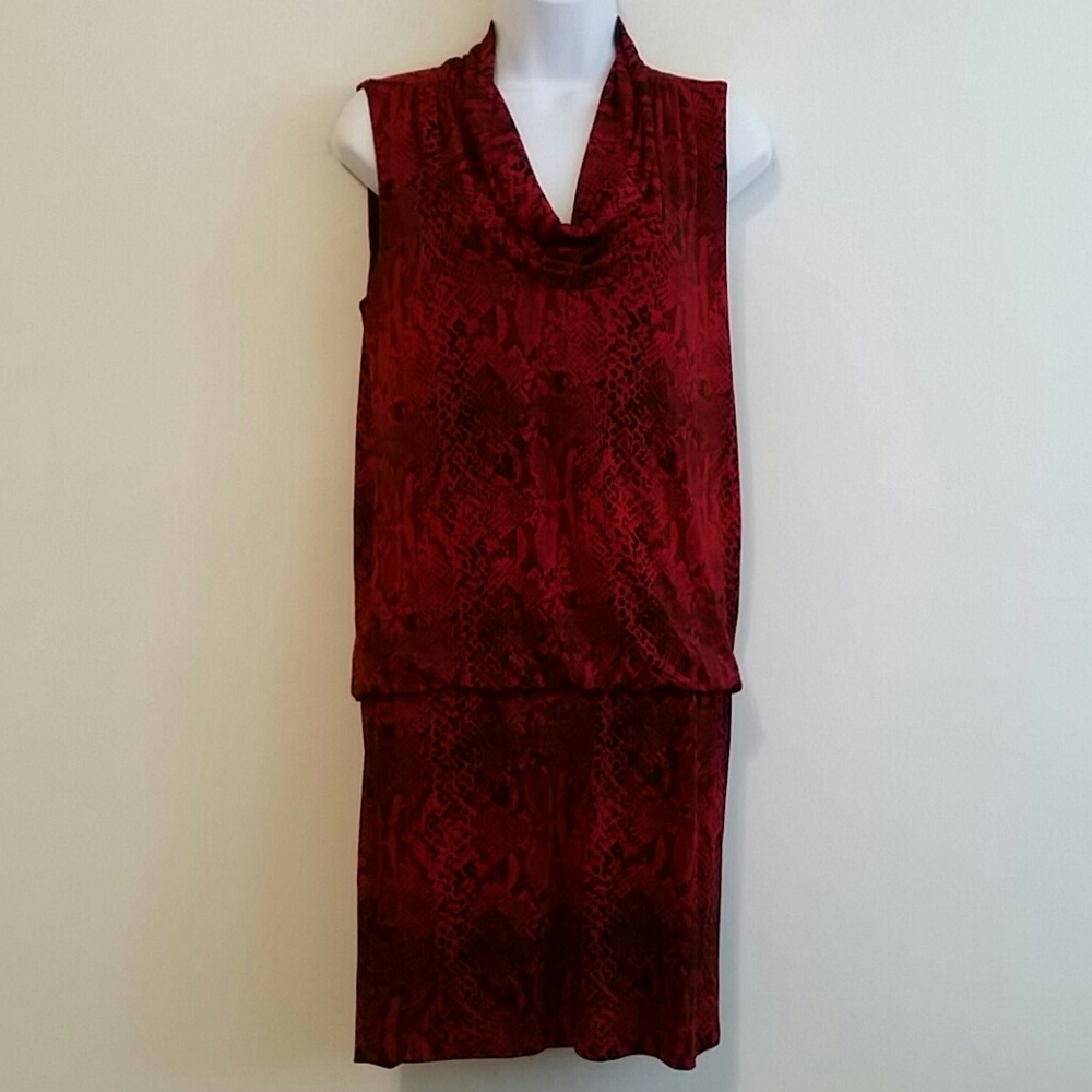 Michael Kors Red Snakeskin Dress